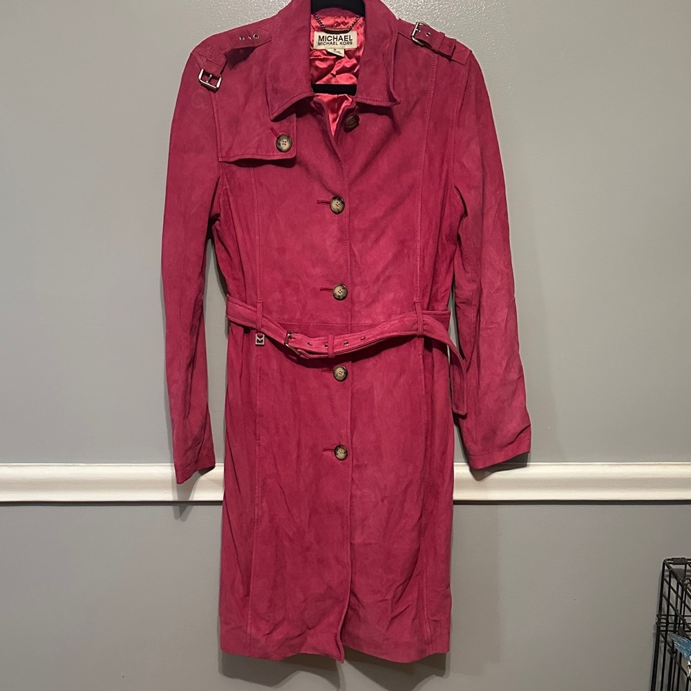 Michael Kors Pink Trench Coat